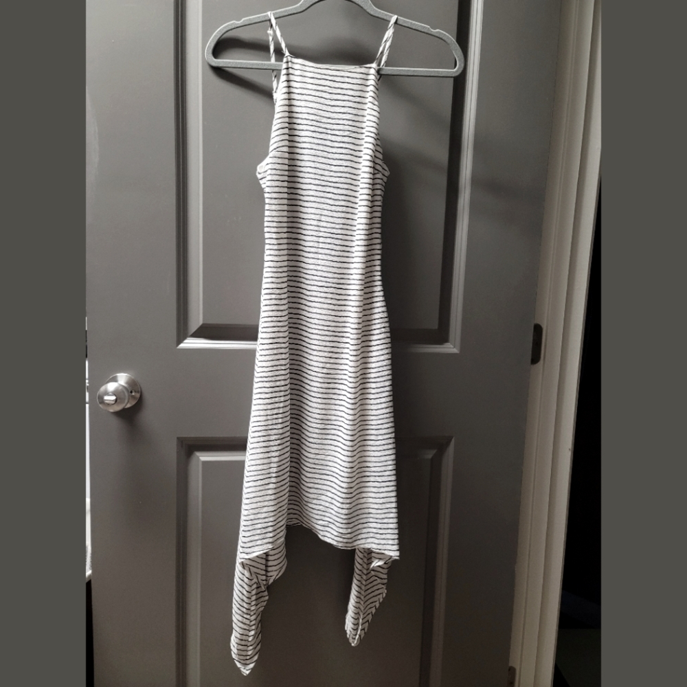Asymmetrical Striped Sundress